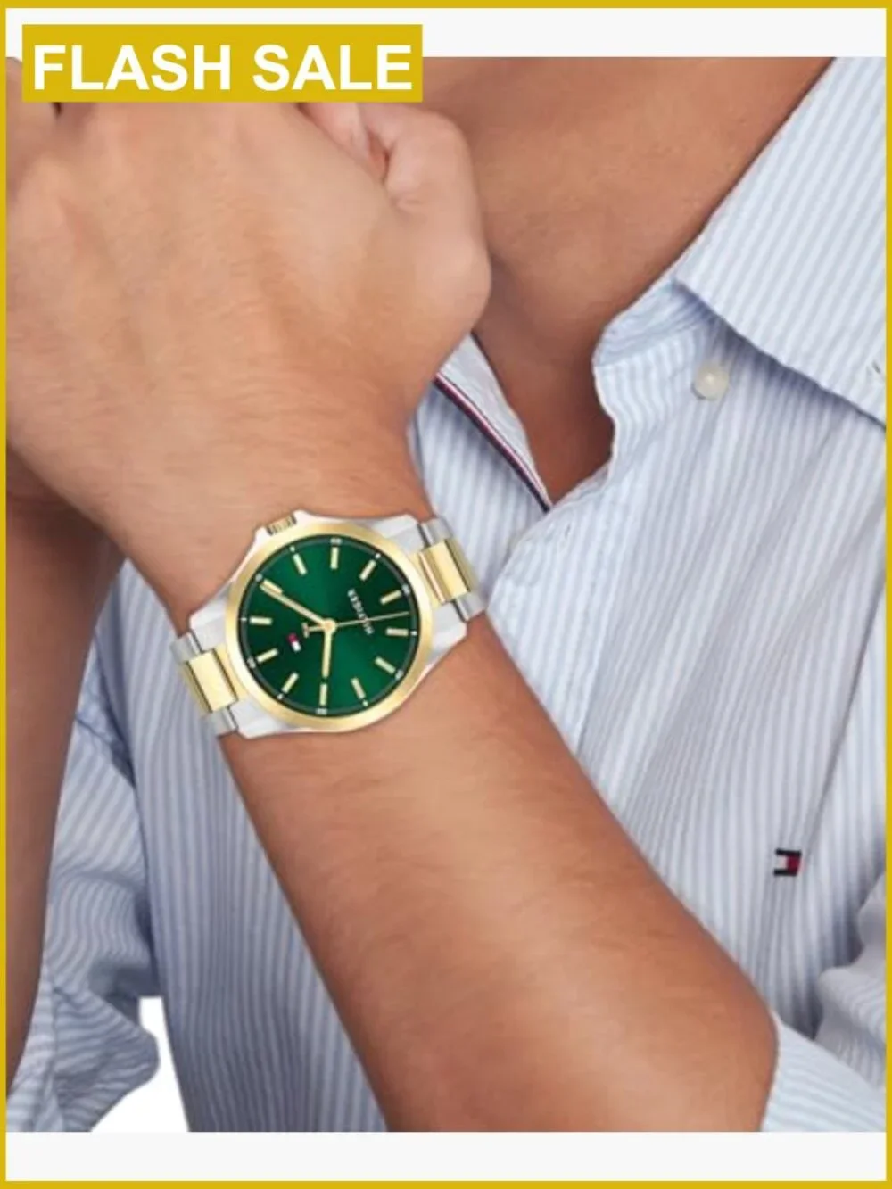 Men's Quartz Bracelet Watch 42mm Water Resistant Sunray Dial